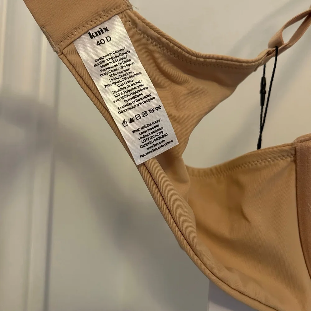 NWT KNIX FreeFlex Demi Bra Size 40D Beige - Picture 11 of 13